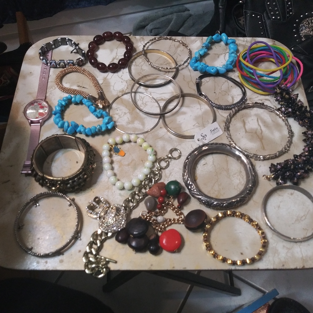 Bundle of fashion bracelets